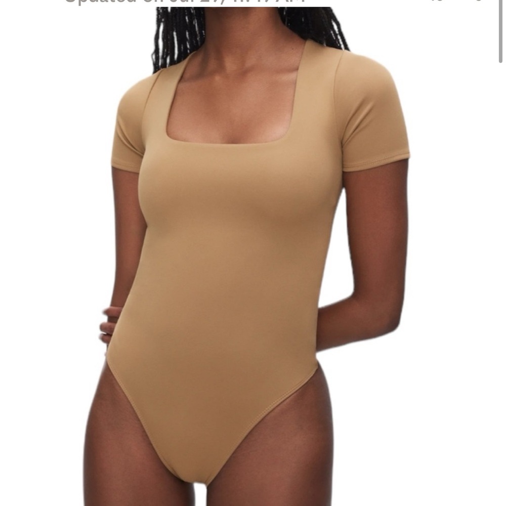 Good American SCUBA SQUARE NECK BODYSUIT SZ 4 (xl)